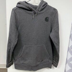 Women's Relaxed Fit Midweight Logo Sleeve Graphic Hoodie